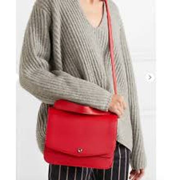 NWOT ELIZABETH AND JAMES Red Leather Crossbody/Shoulder/Top-Handle Bag - $495 - Picture 1 of 14